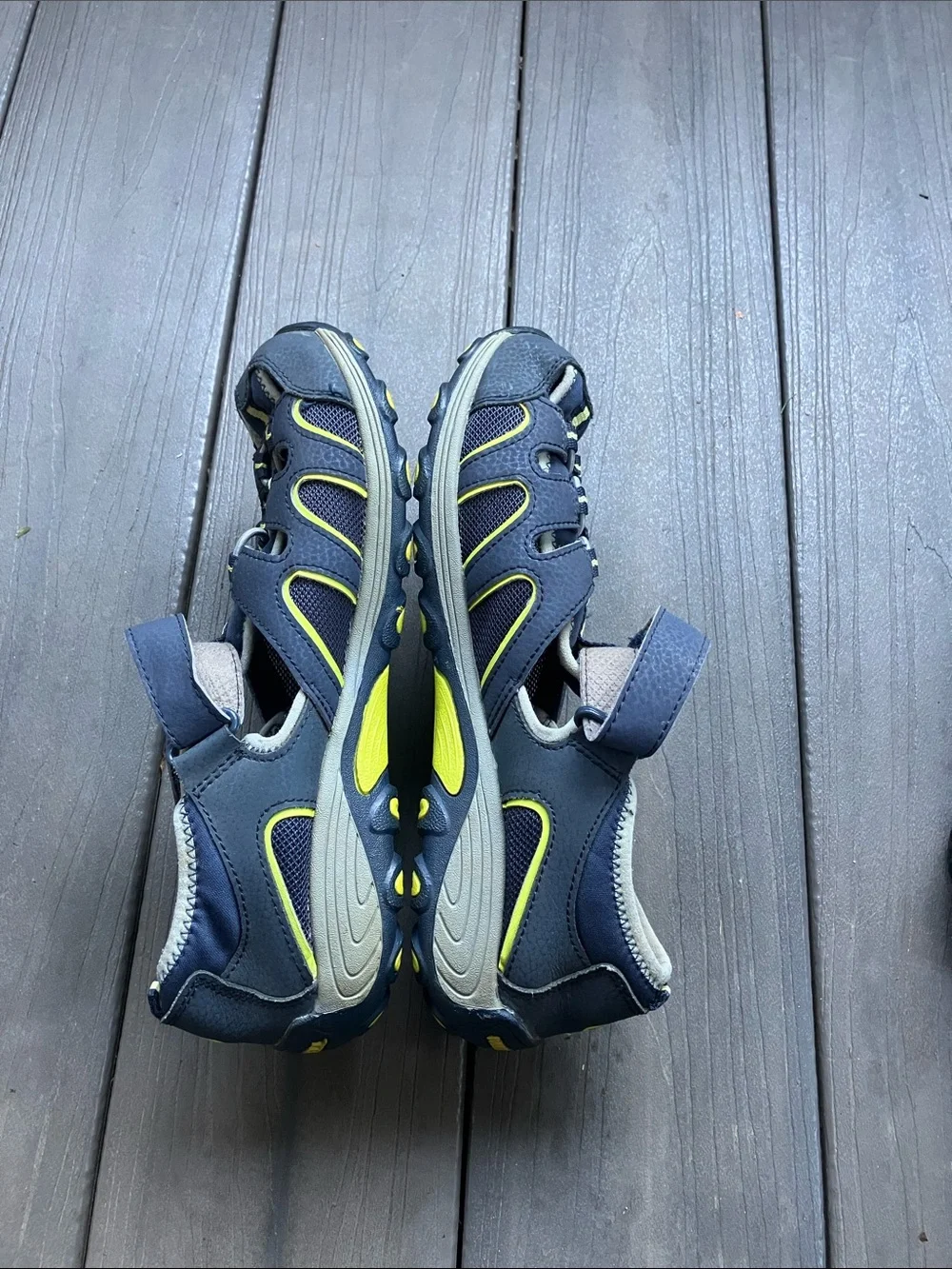 Merrell Kids Navy and Lime Sport Water Shoes Size 7M